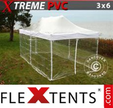 Evenemangstält FleXtents Xtreme 3x6m Transparent, inkl. 6 sidor